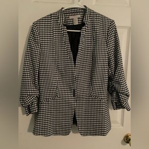H&M Houndstooth Gingham Sports Jacket